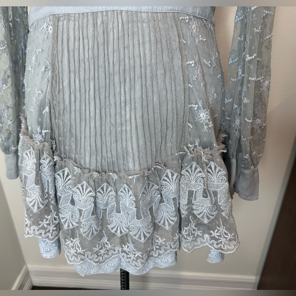 LOVESHACKFANCY
Trisha Lace Mini-Dress - Picture 10 of 15
